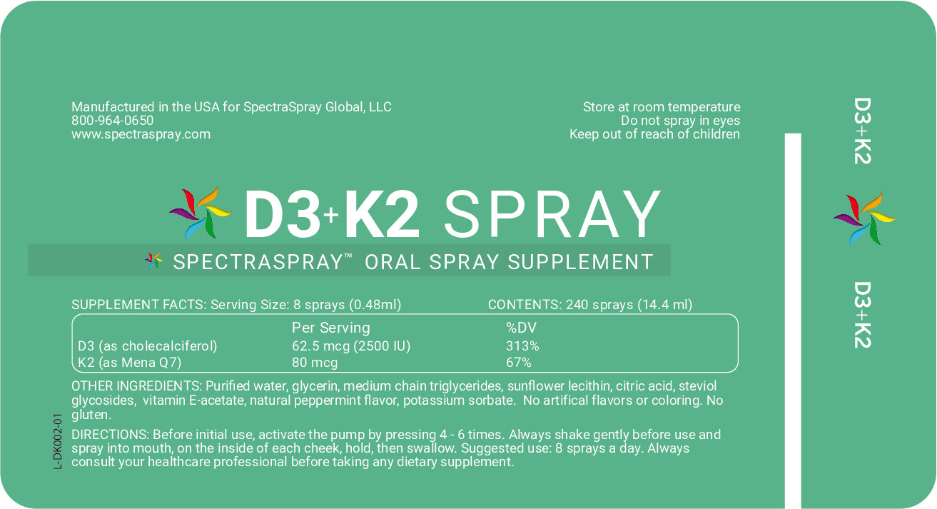 Immune Power Spray Kit Vitamin D3 + K2 Oral Spray